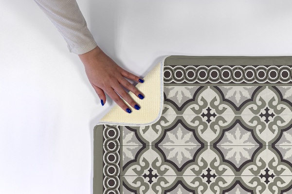 Kitchen rug Patterned floor tiles