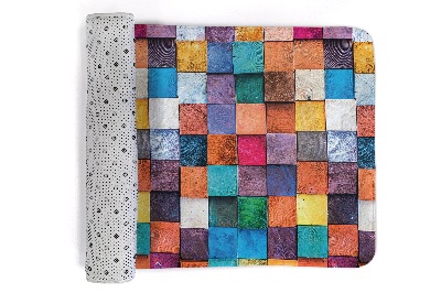 Rug Colorful wooden cubes