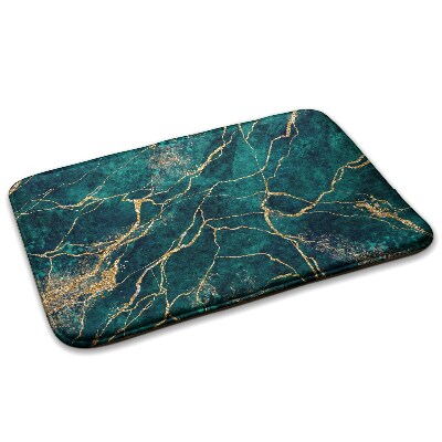 Living room rug Green marble