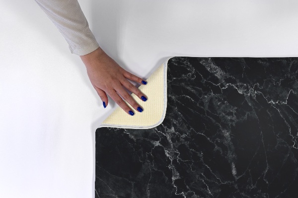 Kitchen rug Black Marble