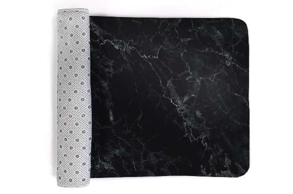 Kitchen rug Black Marble
