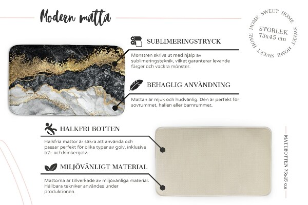 Rug Fabric with embroidery