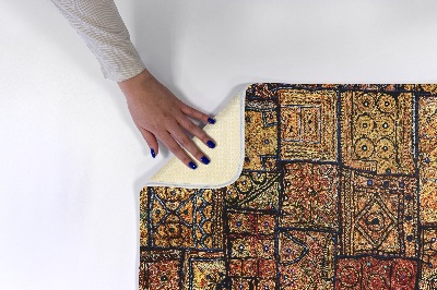 Rug Fabric with embroidery