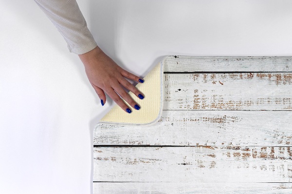 Rug Wooden planks white