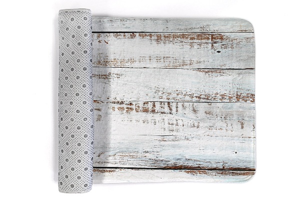 Rug Wooden planks white