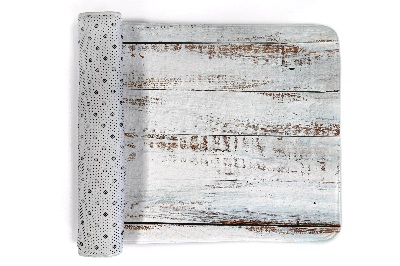 Rug Wooden planks white