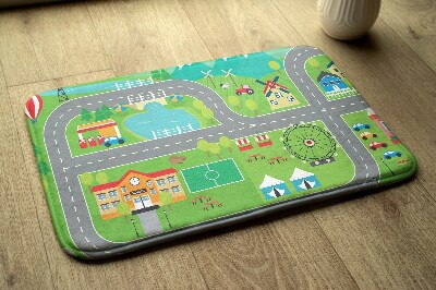 Rug City with roads