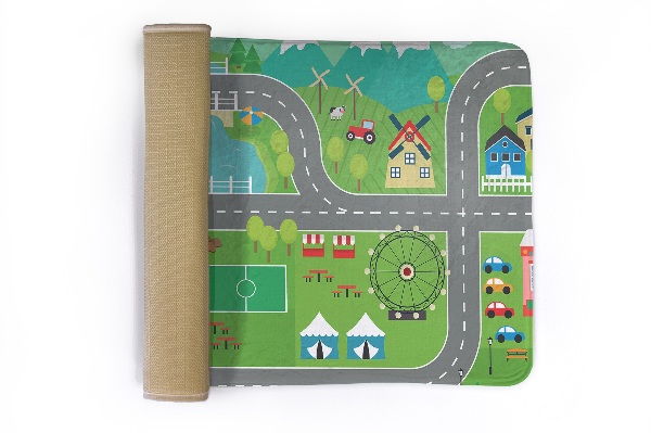 Rug City with roads