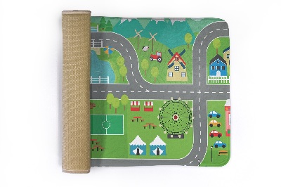 Rug City with roads