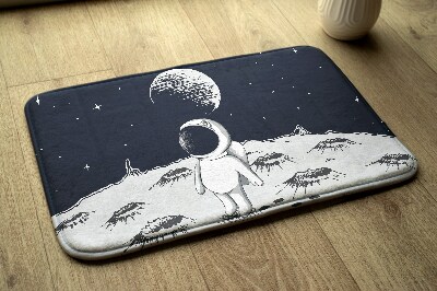 Rug Astronaut on the moon