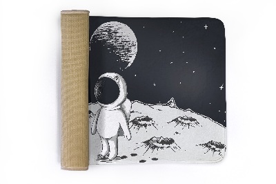 Rug Astronaut on the moon