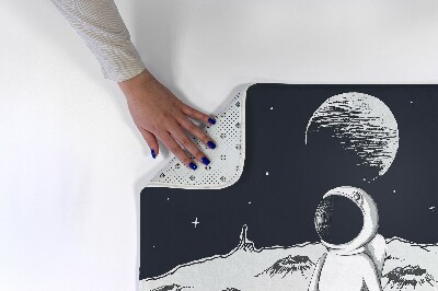 Rug Astronaut on the moon