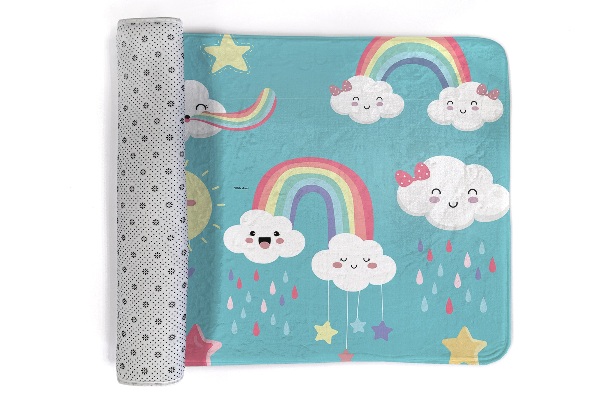 Rug Clouds and rainbows