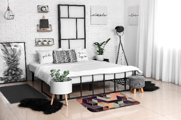 Living room rug Geometric patterns