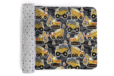 Rug Construction vehicles pattern