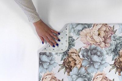 Living room rug Flowers in watercolor