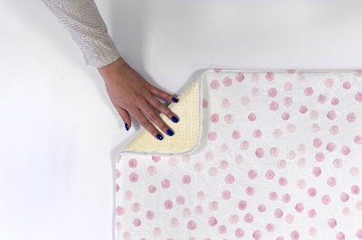 Rug Pink dots pattern