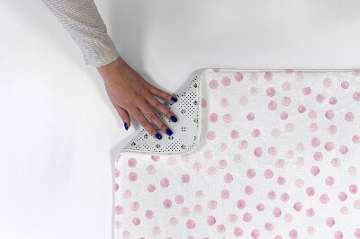 Rug Pink dots pattern