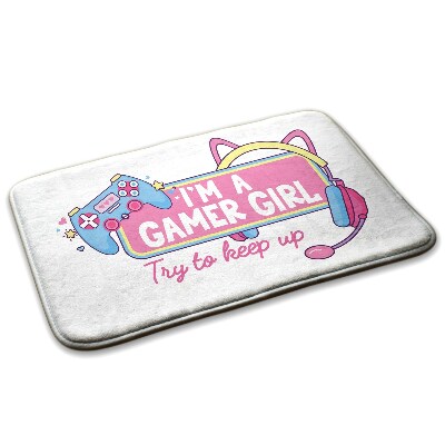 Rug Gamer girl graphic