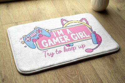 Rug Gamer girl graphic