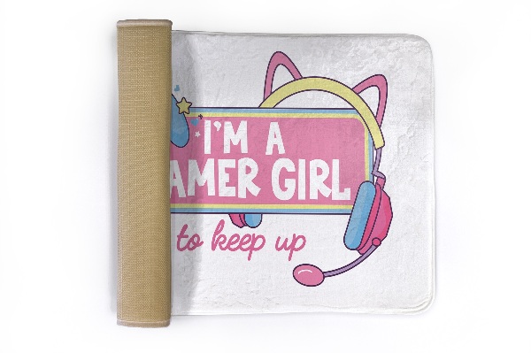 Rug Gamer girl graphic