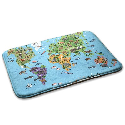 Rug Animals on the world map