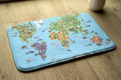 Rug Animals on the world map