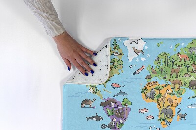 Rug Animals on the world map