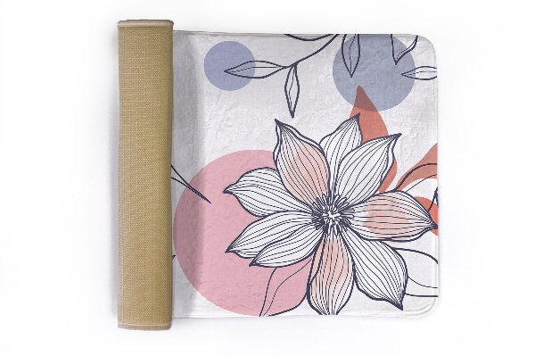 Rug Hummingbird and flower