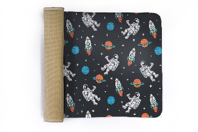 Rug Space astronauts rockets