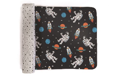 Rug Space astronauts rockets