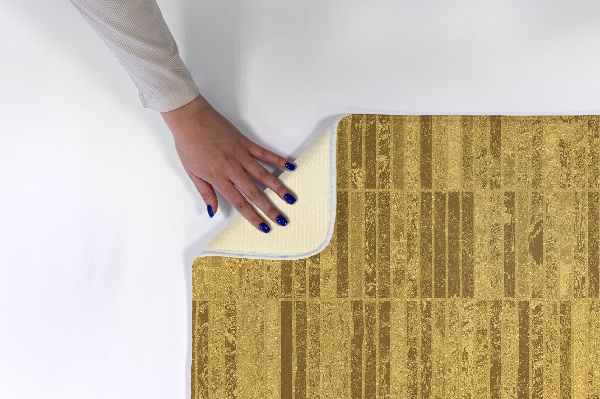 Rug Brown rectangles pattern