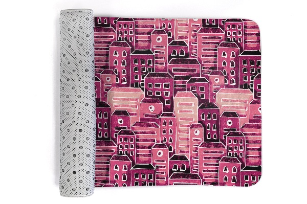 Rug City at night