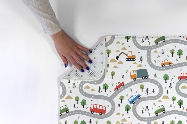 Rug Cars on the road