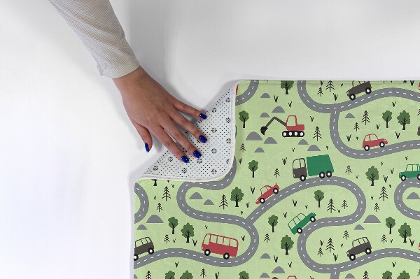 Rug Cars on the road