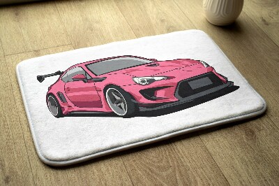 Rug Pink sports car