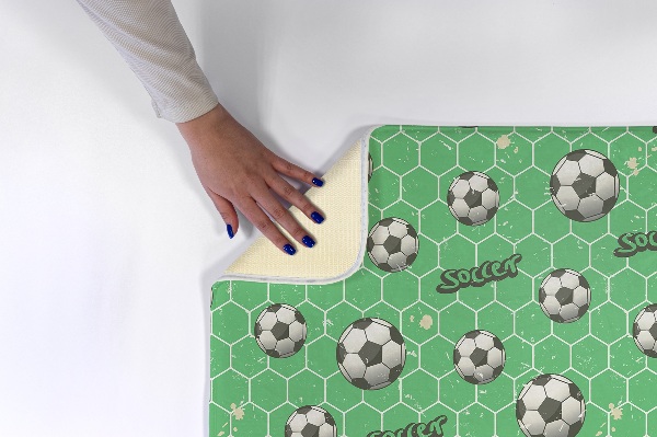 Rug Footballs pattern