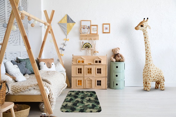 Rug Dinosaurs on camouflage