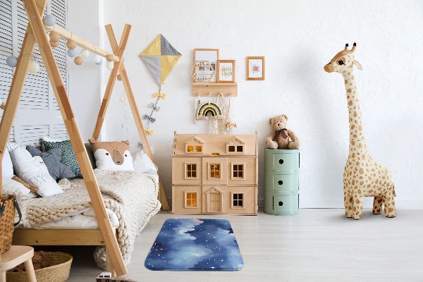 Rug Clouds and stars