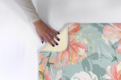 Kitchen rug Flowers in watercolor