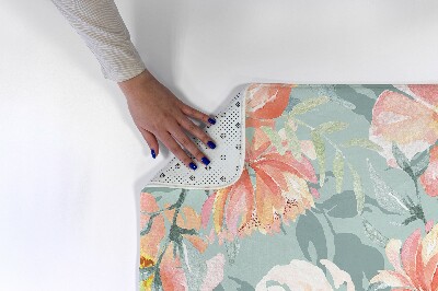 Kitchen rug Flowers in watercolor