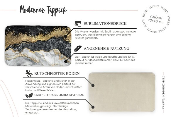 Rug Tropical leaves