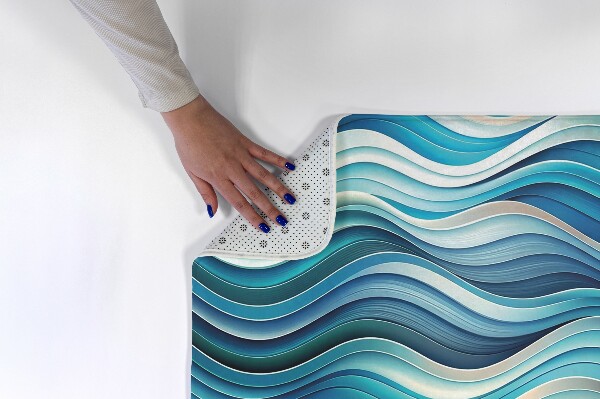 Kitchen rug Abstract waves