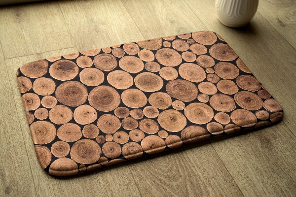 Rug Cross sections of tree trunks