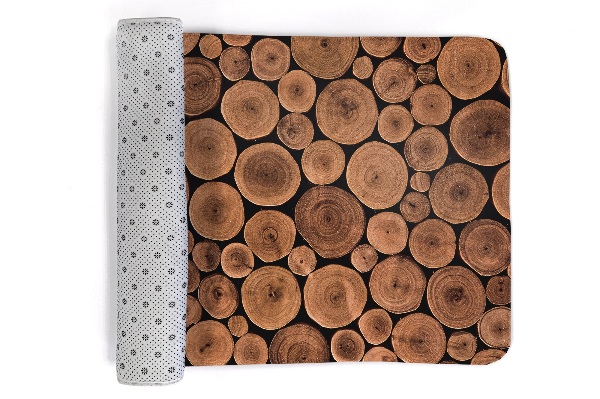 Rug Cross sections of tree trunks