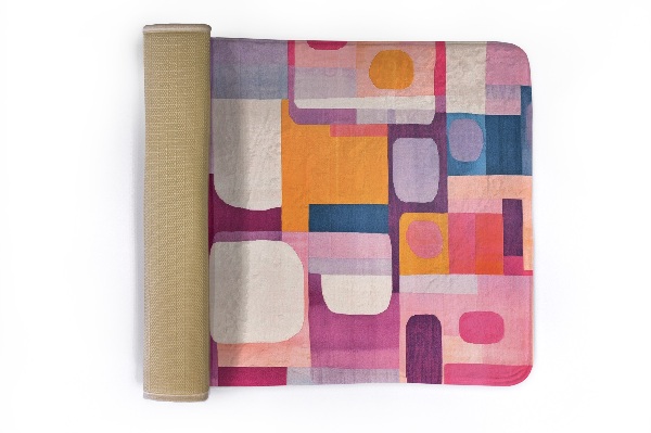 Living room rug Abstract geometric composition