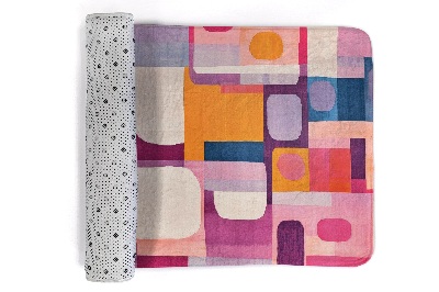 Living room rug Abstract geometric composition