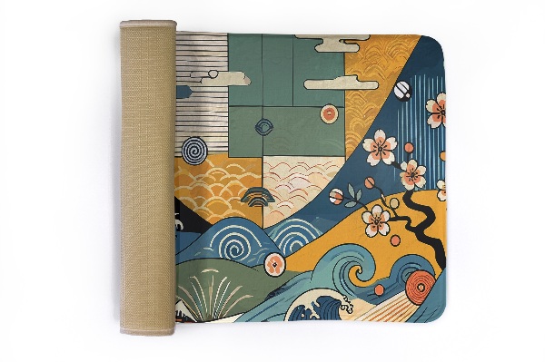 Kitchen rug Waves Japanese art