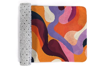 Living room rug Abstract color pattern