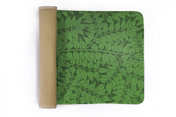 Rug Leaves on green background